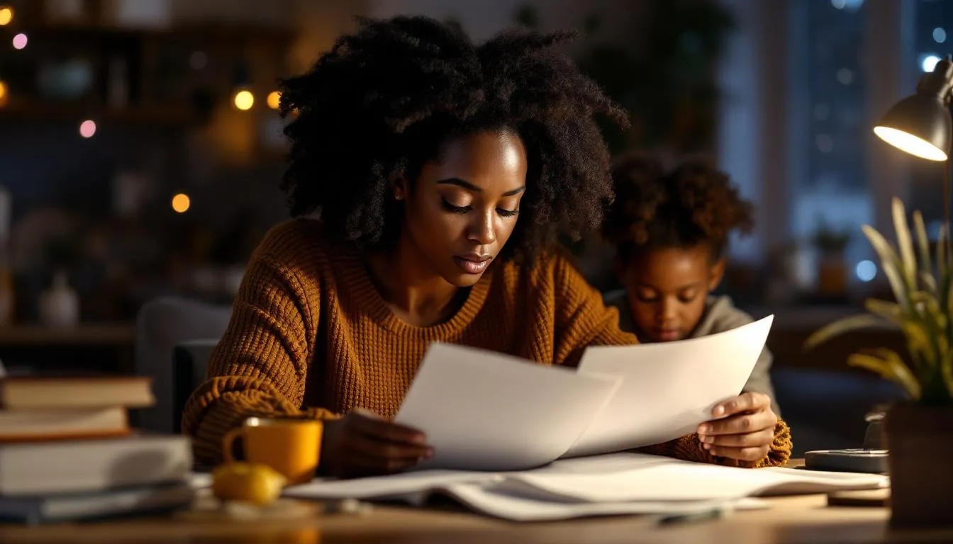 Woman researching about affordable housing programs. Overwhelmed by housing programs? Our AI assistant simplifies everything in one conversation. Get personalized guidance instantly.